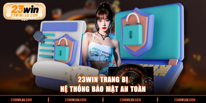 23WIN trang bị hệ thống bảo mật an toàn